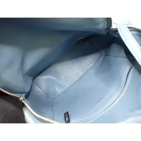 Chanel Sequin Mini Backpack Waterfall Blue Tri-color Bag Rare Light Limited Ed. - Picture 15 of 16